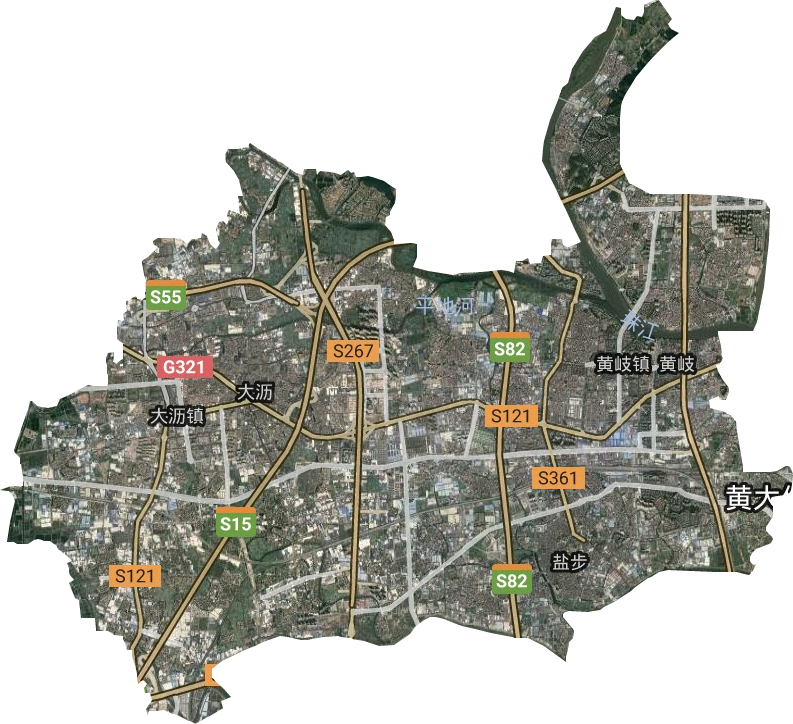 大沥镇高清卫星地图