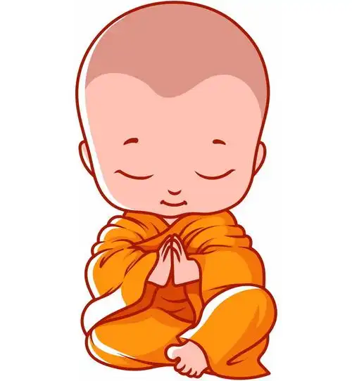 小和尚png图片素材免费下载服务,这款素材会采用透明背景的高清png