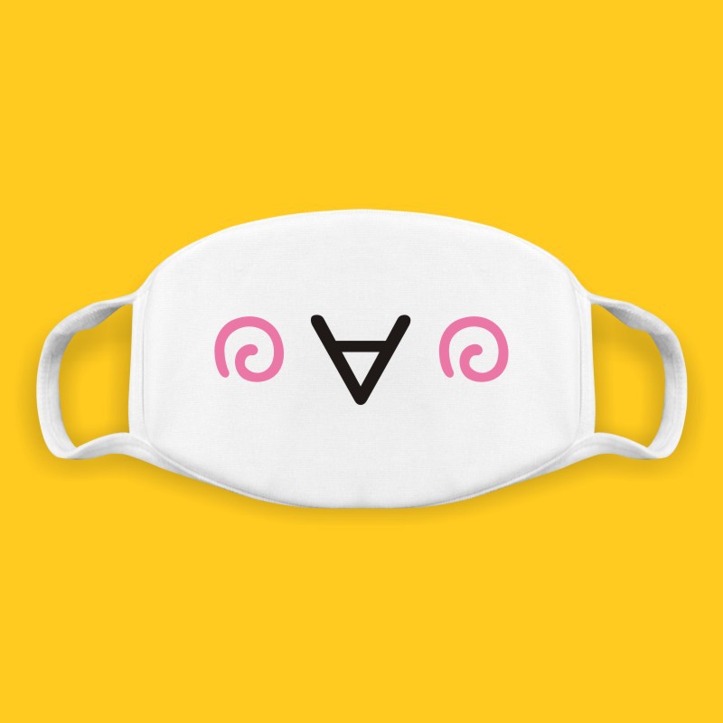 二次元颜表情嘴巴口罩男女个性情侣口罩卡通可爱春夏季防尘防晒