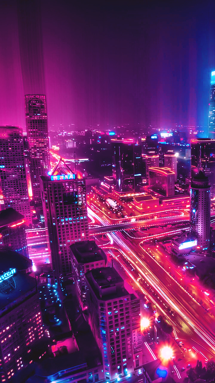 城市赛博朋克后期修图