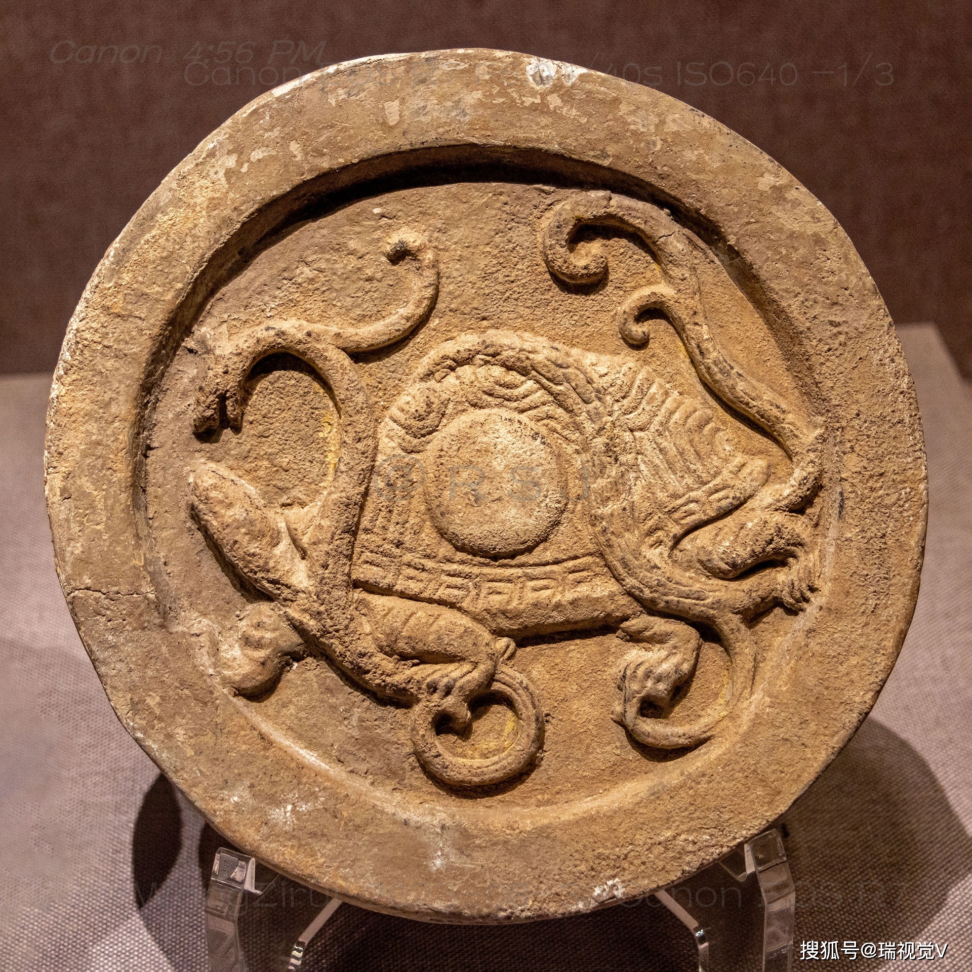 汉代"四神"瓦当:纹饰精美,栩栩如生丨河南博物院_星宿_图案_公元前