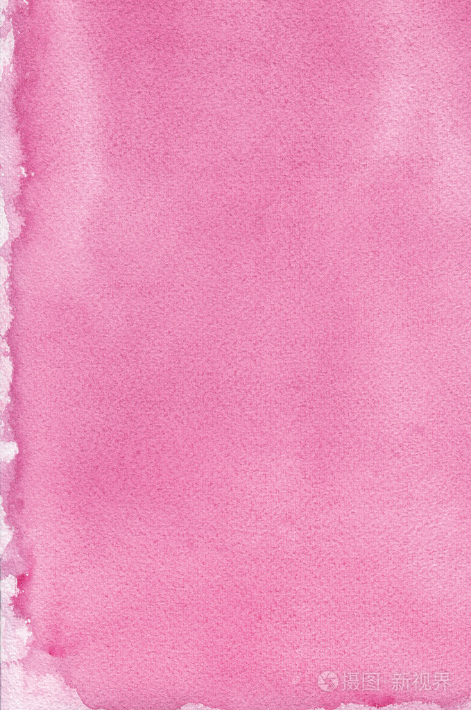粉红色的天然手工水彩绘画纹理图案,垂直纹理水彩纸宏特写副本时空