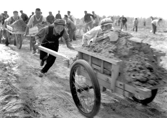 70年代生产队里的照片_劳动_组织_麦子