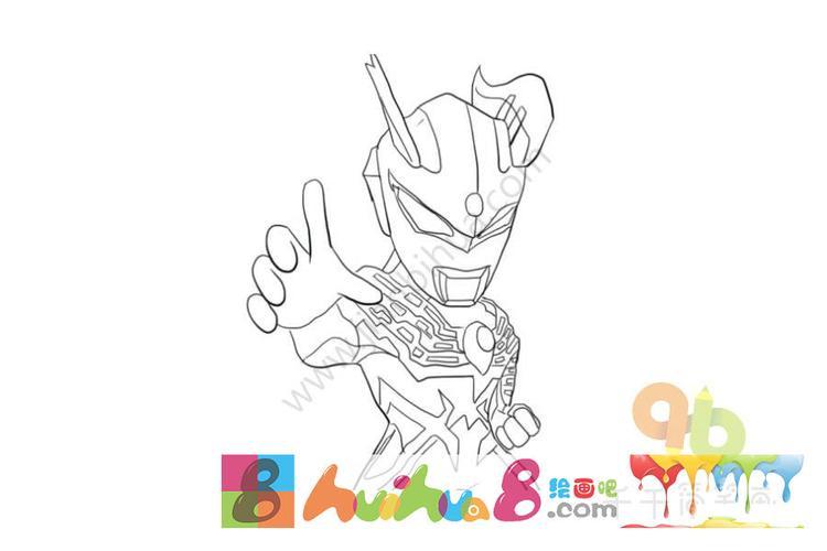 画终极赛罗奥特曼的简笔画赛罗奥特曼简笔画怎么画赛罗奥特曼简笔画