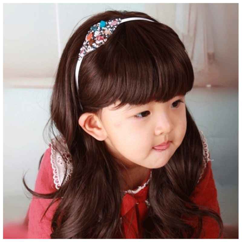 儿童假发 女孩假发 小孩女宝宝假发女童假发公主婴儿假发帽 蘑菇头