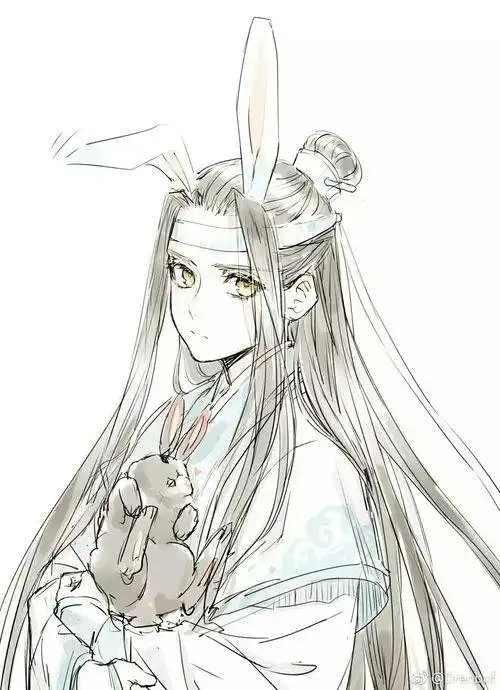 蓝忘机简笔画 魏无羡蓝忘机简笔画