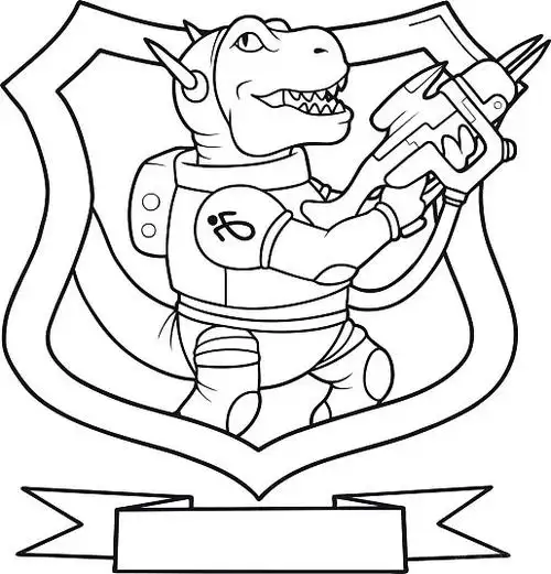 暴龙_穿_太空服_图片素材