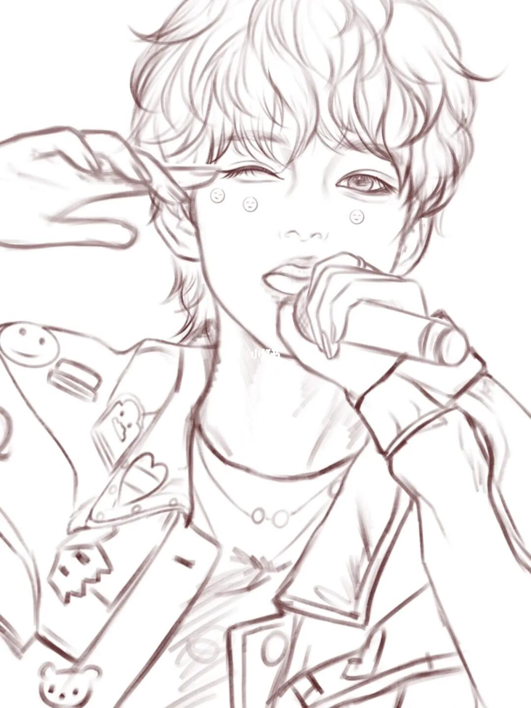 要我把男朋友放出来吗,哈哈哈哈哈哈哈#画画  #procreate  #贺峻霖