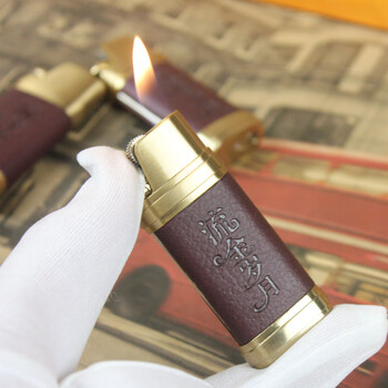 原厂烟厂广告打火机贵烟系列流金岁月金属砂轮火石火机单只