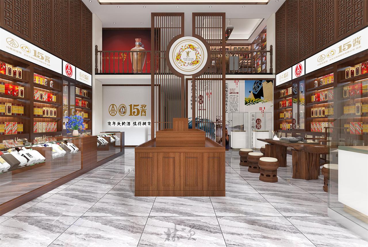 酒香四溢,极具东方韵味的酒展厅!