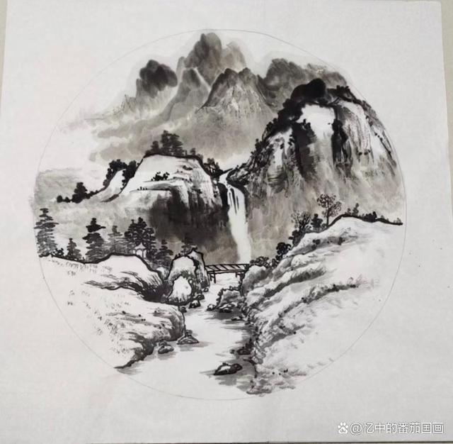 新手学国画山水画法