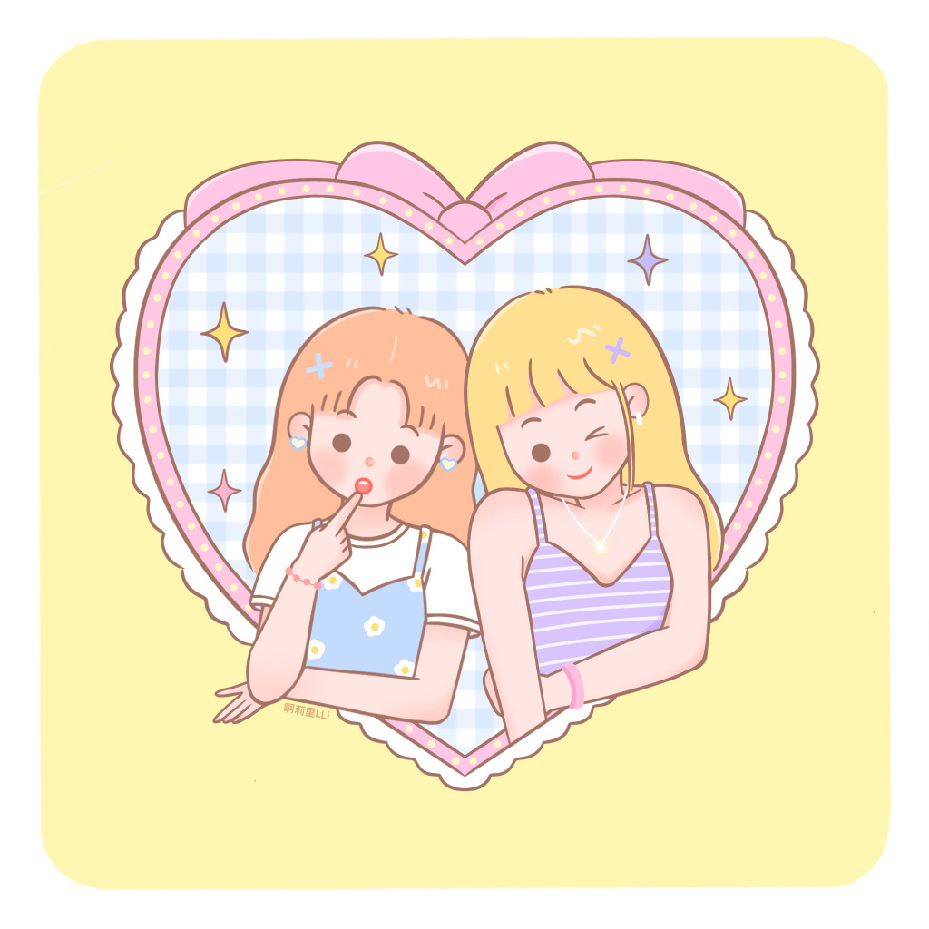 清甜可爱姐妹花头像图片