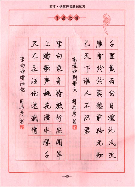 《司马彦字帖:钢笔行书基础练习(写字全新防伪版)》 司马彦, 顾振彪