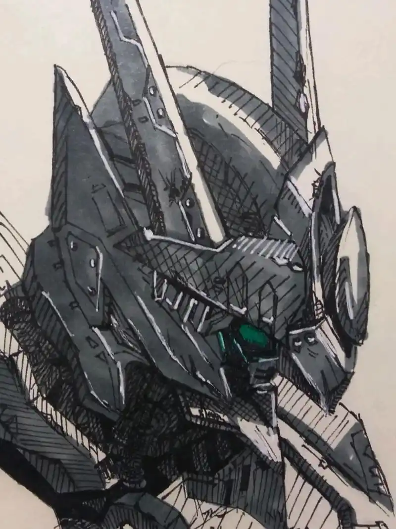 高达第七弹!巴巴托斯#ai #高达 #画渣日常 #巴巴托 - 抖音