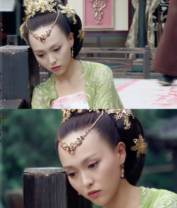 唐嫣古装剧中眉心坠造型:独孤宁珂,紫萱,哪个更美?