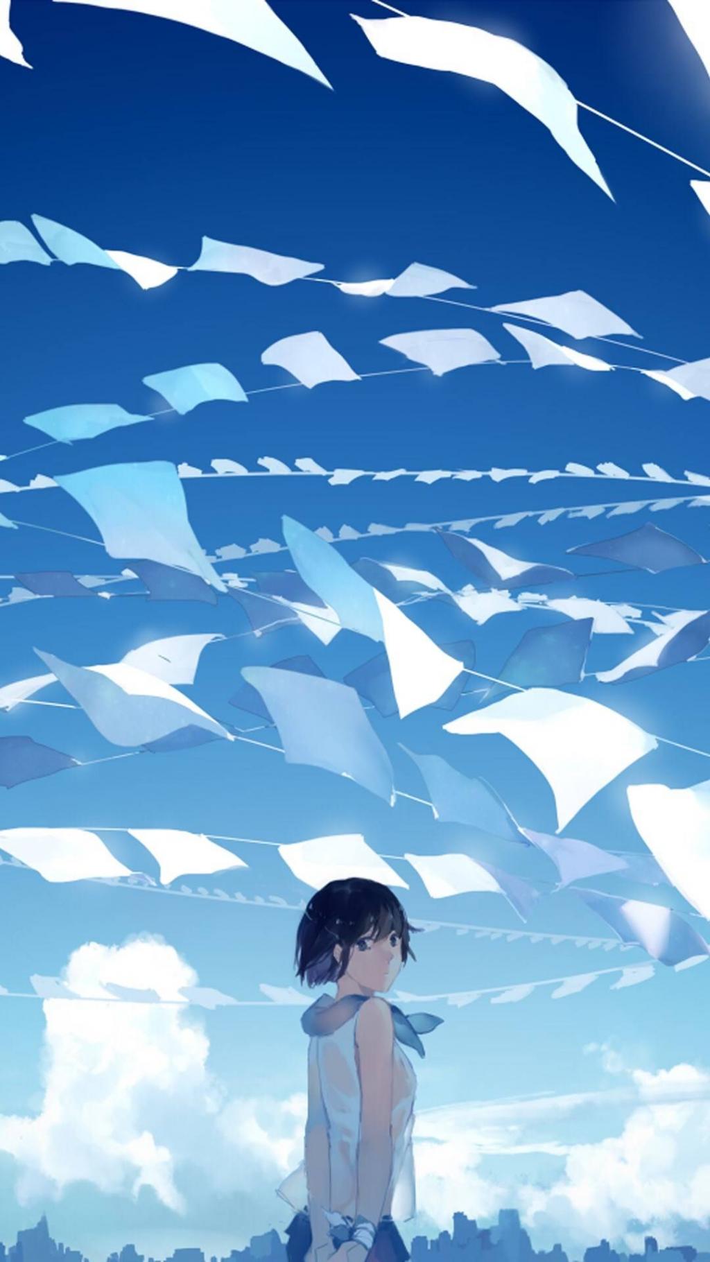 唯美小清新动漫插画