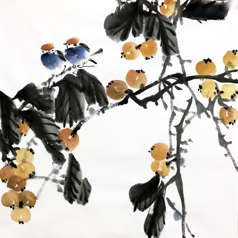 绘画欣赏水墨画红了樱桃绿了芭蕉