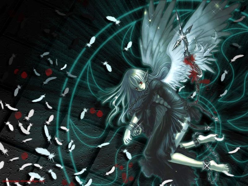 不知道是不是这种 你去百度图片上搜堕落天使或者折翼天使