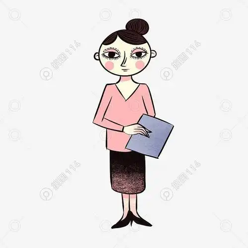 女教师头像卡通图片简笔画