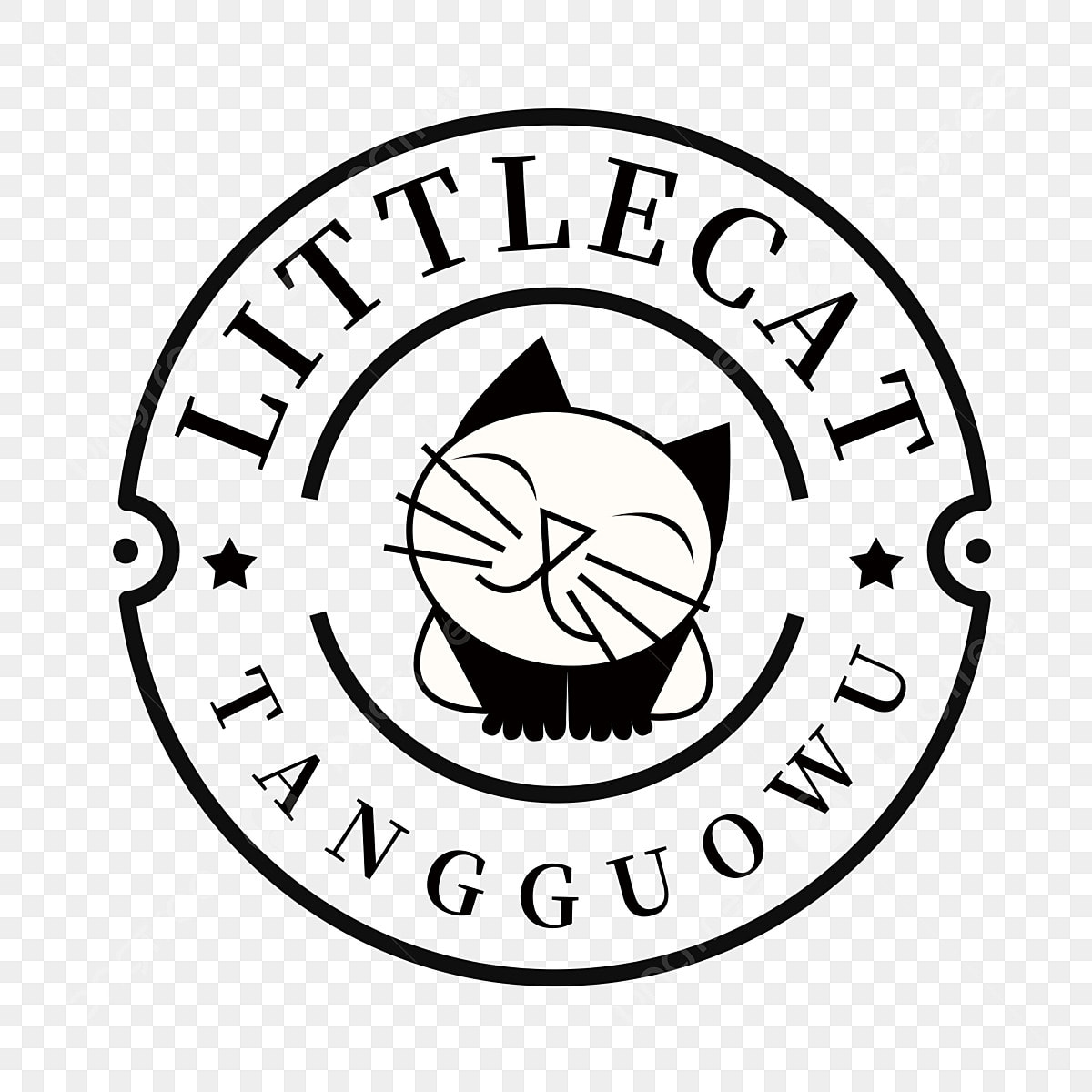 小猫logo设计 创意logo小猫标志 logo分层psd 白色 免费png和psd图片