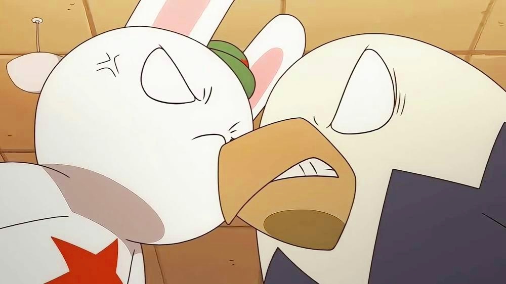 那年那兔:兔子和鹰酱交谈,这都动手了,竟还说要坦率交流呢!