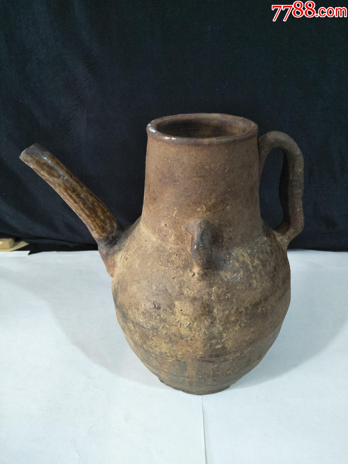 中国最早期的酒壶,汉代陶制酒壶-价格:240元-se86116850-其他酒具用品