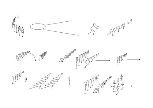 小学体育简笔画简笔画队列队形图超实用的体育教案简笔画小学体育简笔
