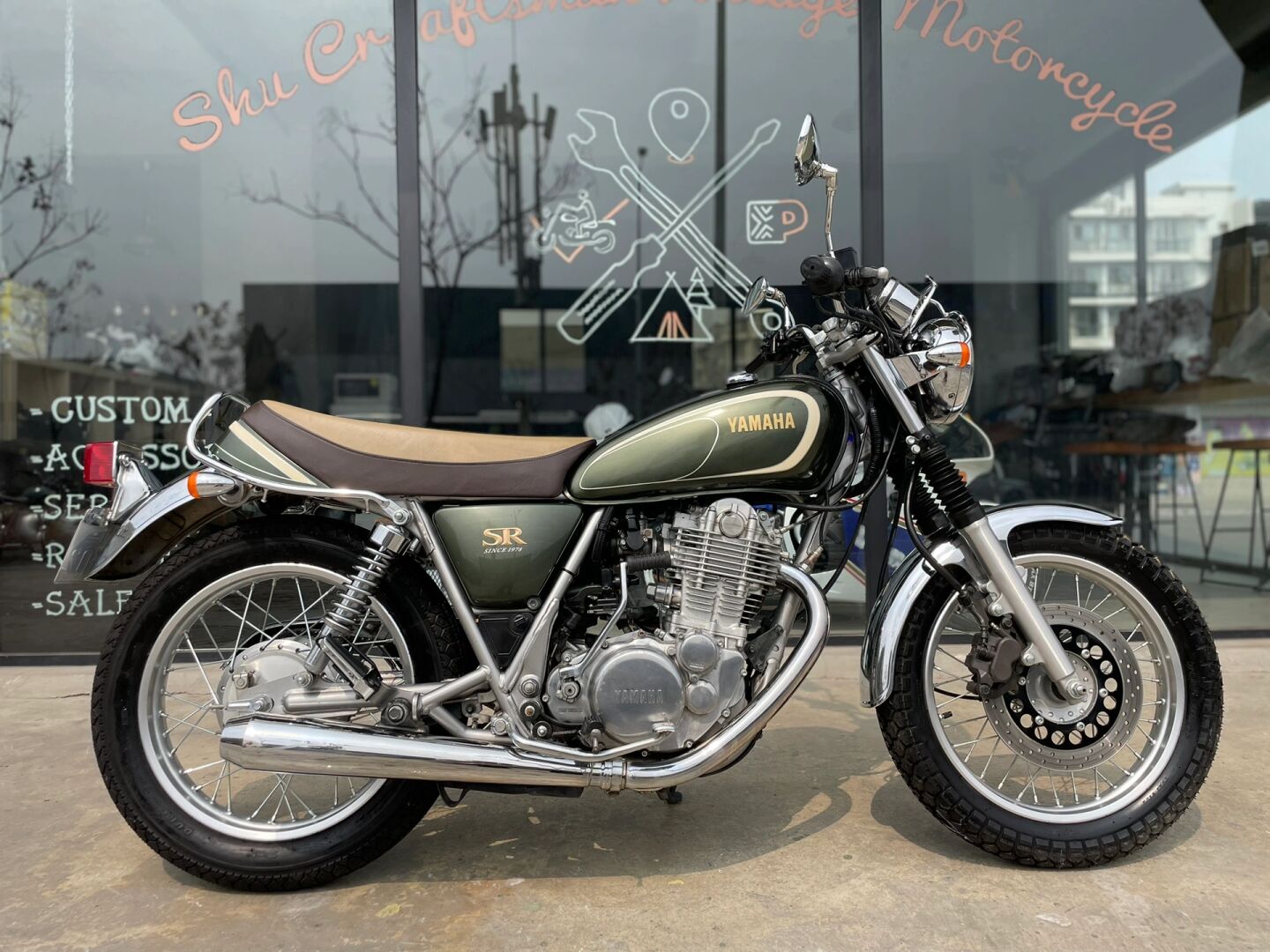 复古长青树/雅马哈sr400 原版原漆岛国原装 yamaha/sr400 "35周年纪念