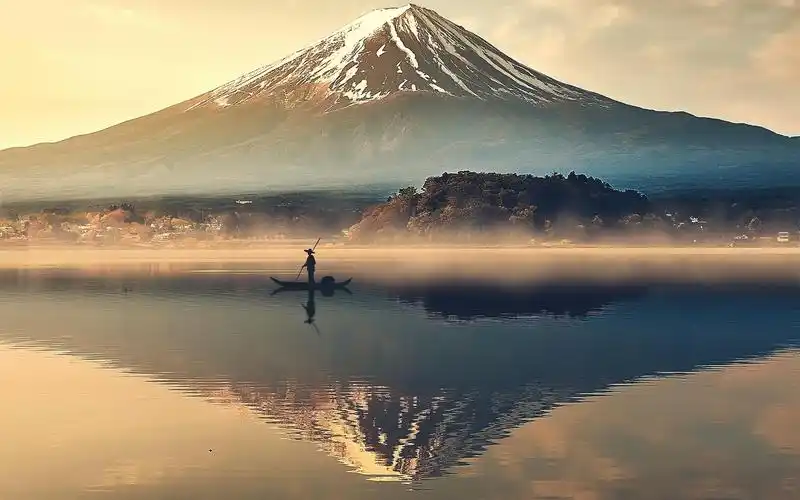 一座蕴含着自然魅力神山——富士山,风景-回车桌面