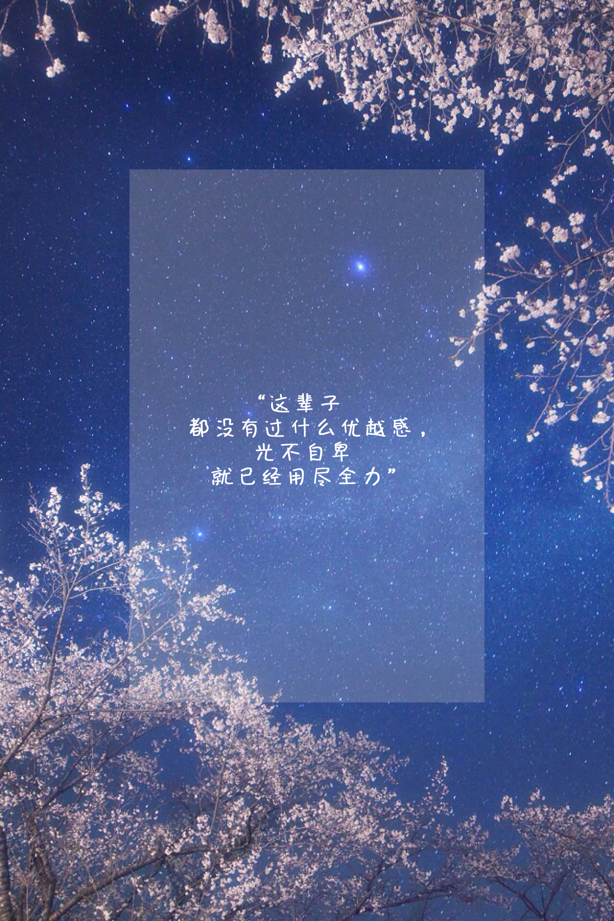 文字 蓝色 风景 励志 原创 背景图侵删