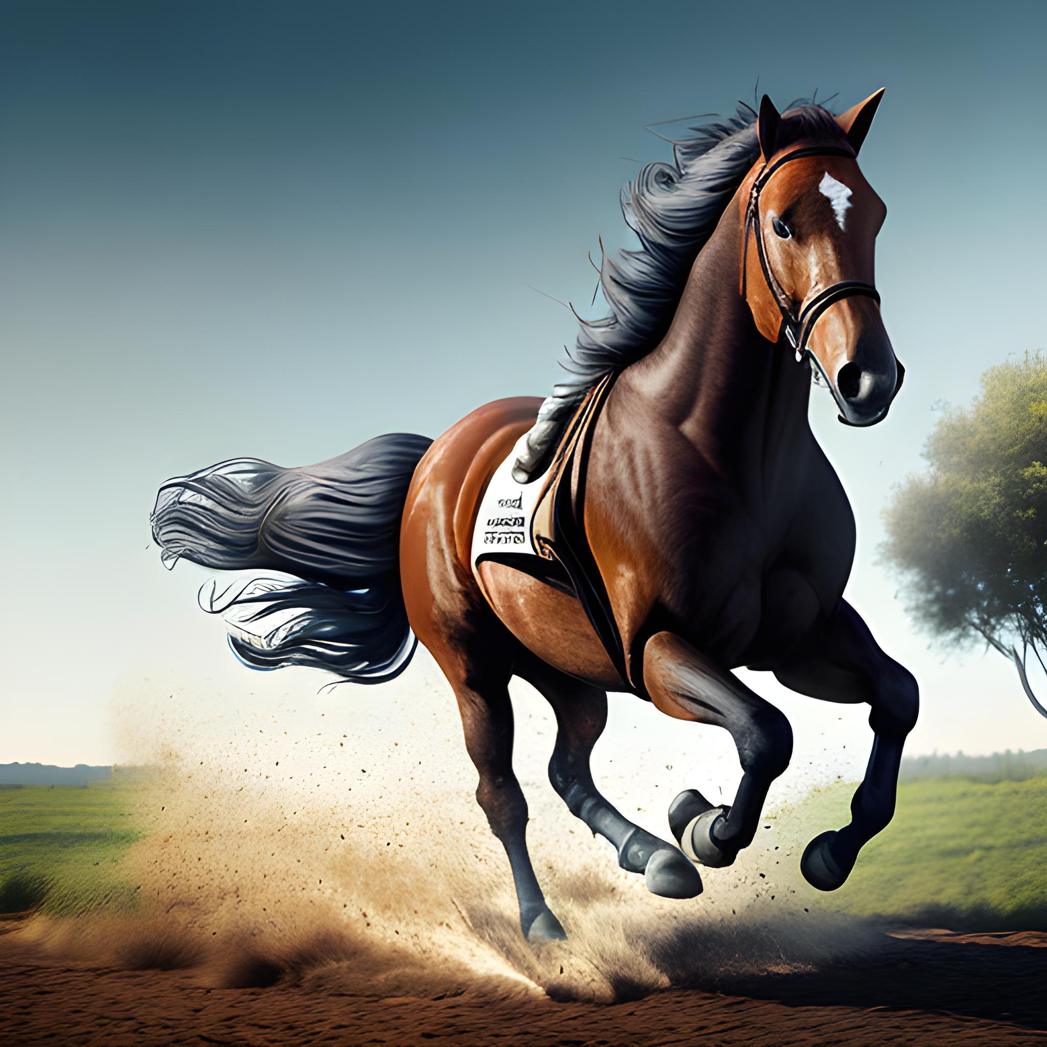 一匹奔腾的骏马,在辽阔的大地上飞奔(二)