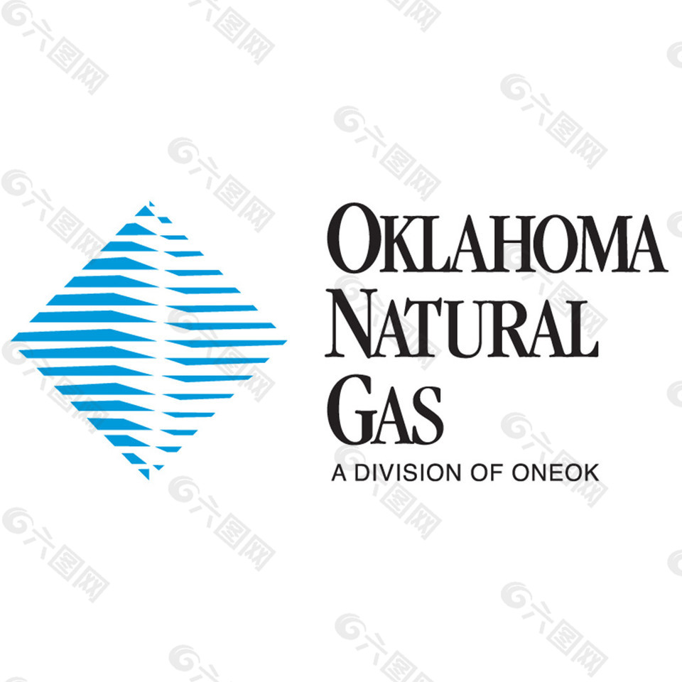 蓝色线条四边形logo设计