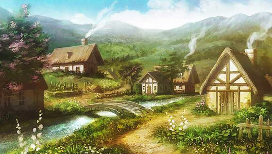 【场景 - 原画】村庄农田②