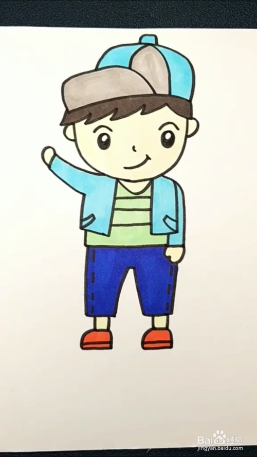 简笔画男孩衣服颜色