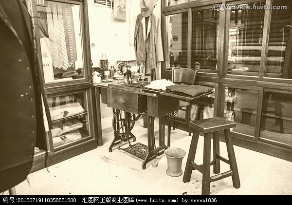 老上海照片 老裁缝店