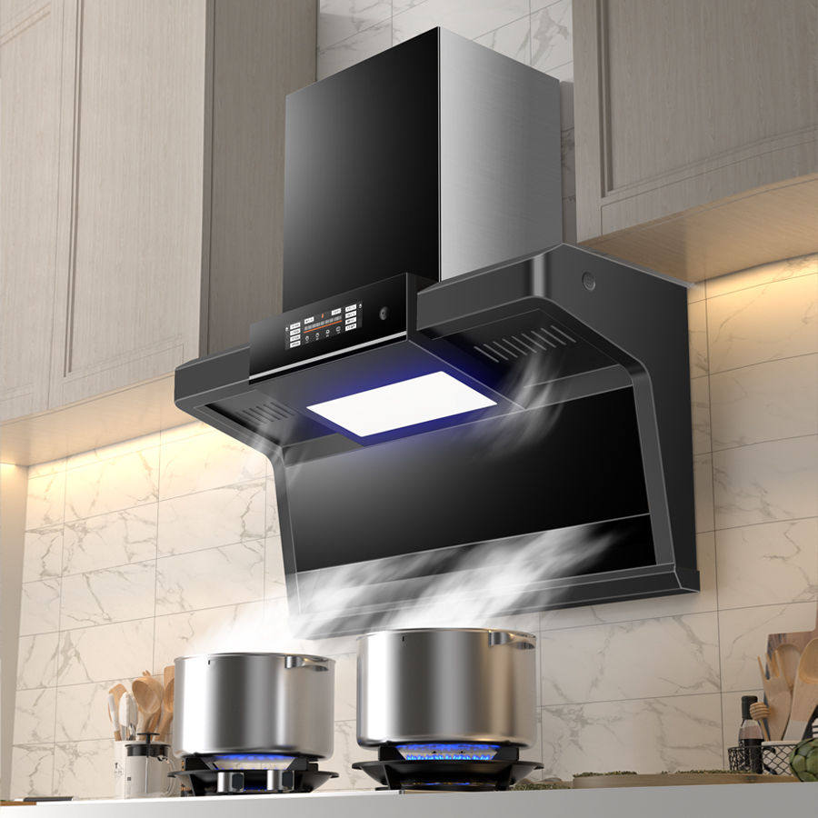 广樱家用吸油烟机厨房房顶侧双吸脱排烟机字型抽油烟机油烟机