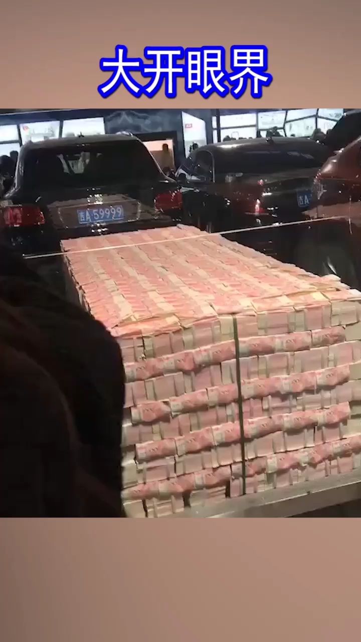 大开眼界,两亿九千万人民币现金,堆成一堆,怎么看都喜欢