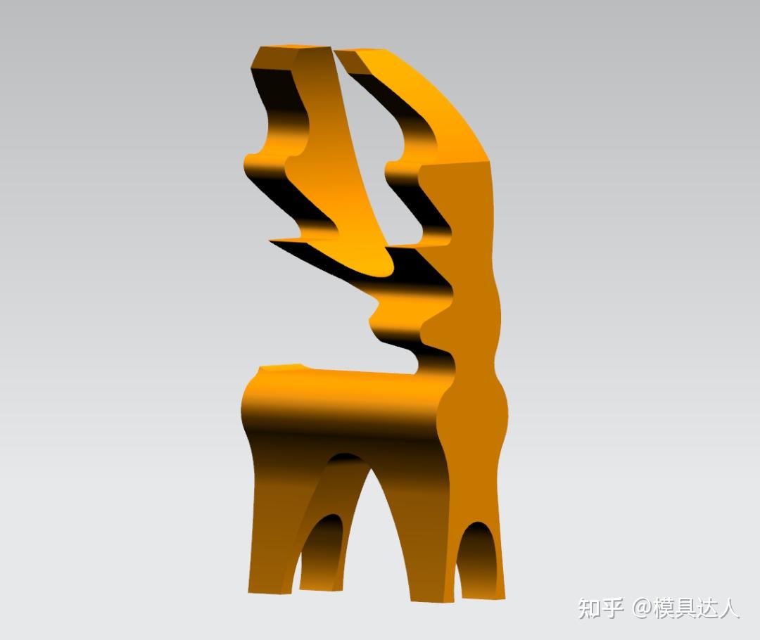 ugnx一头艺术鹿模型简单又有创意