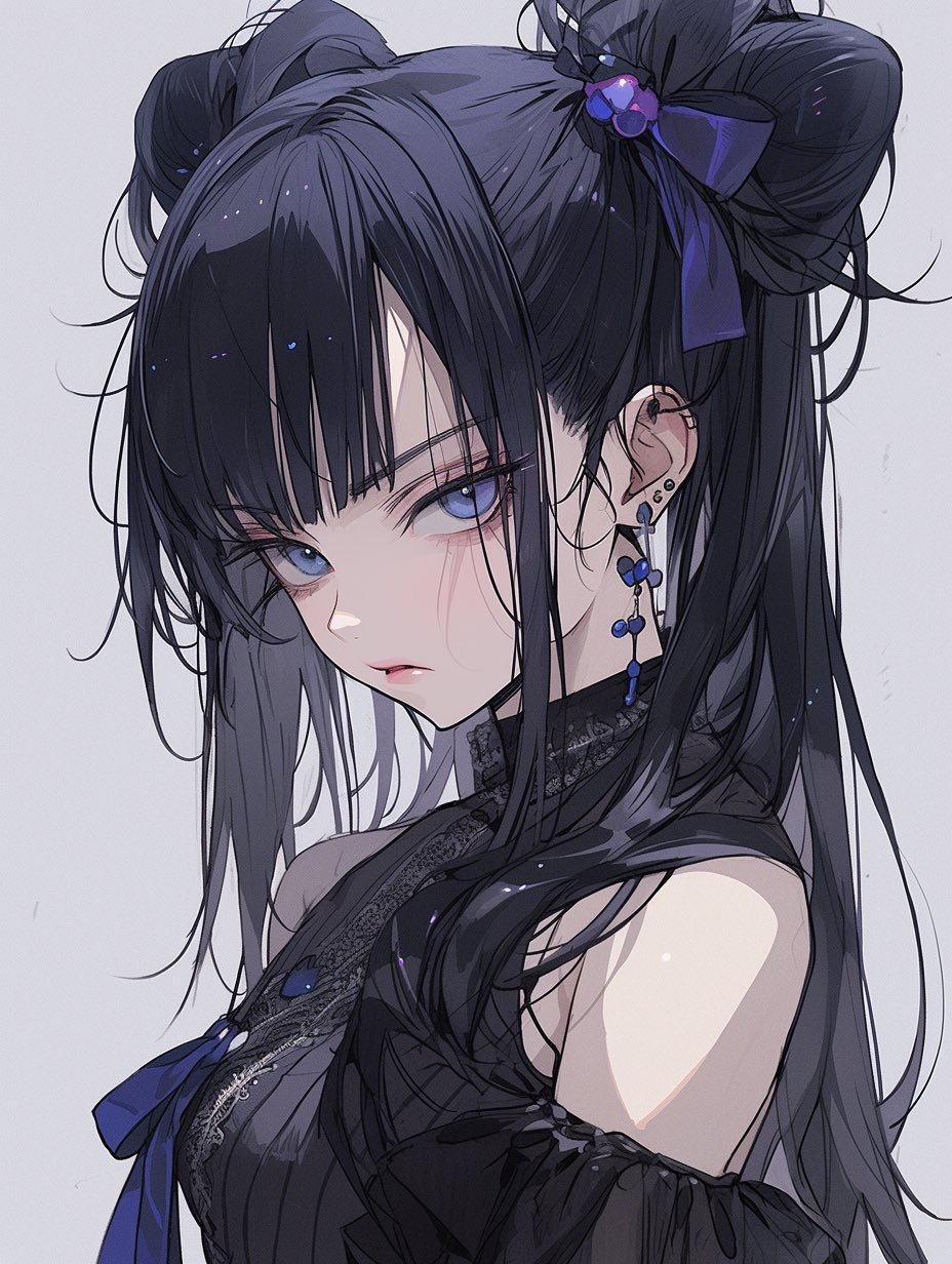 ai绘画# 黑暗系少女79 676767