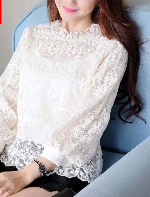 长袖蕾丝衫上衣,送给最淑女的你!