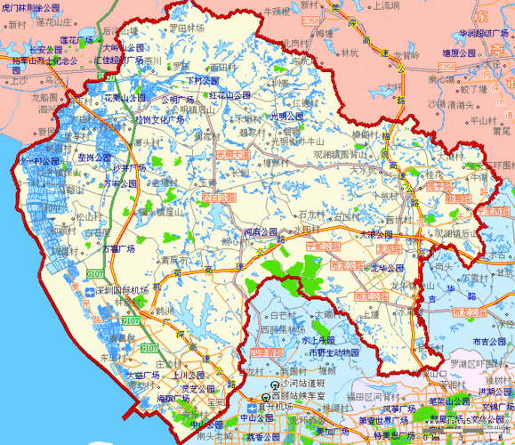 宝安区地图高清版