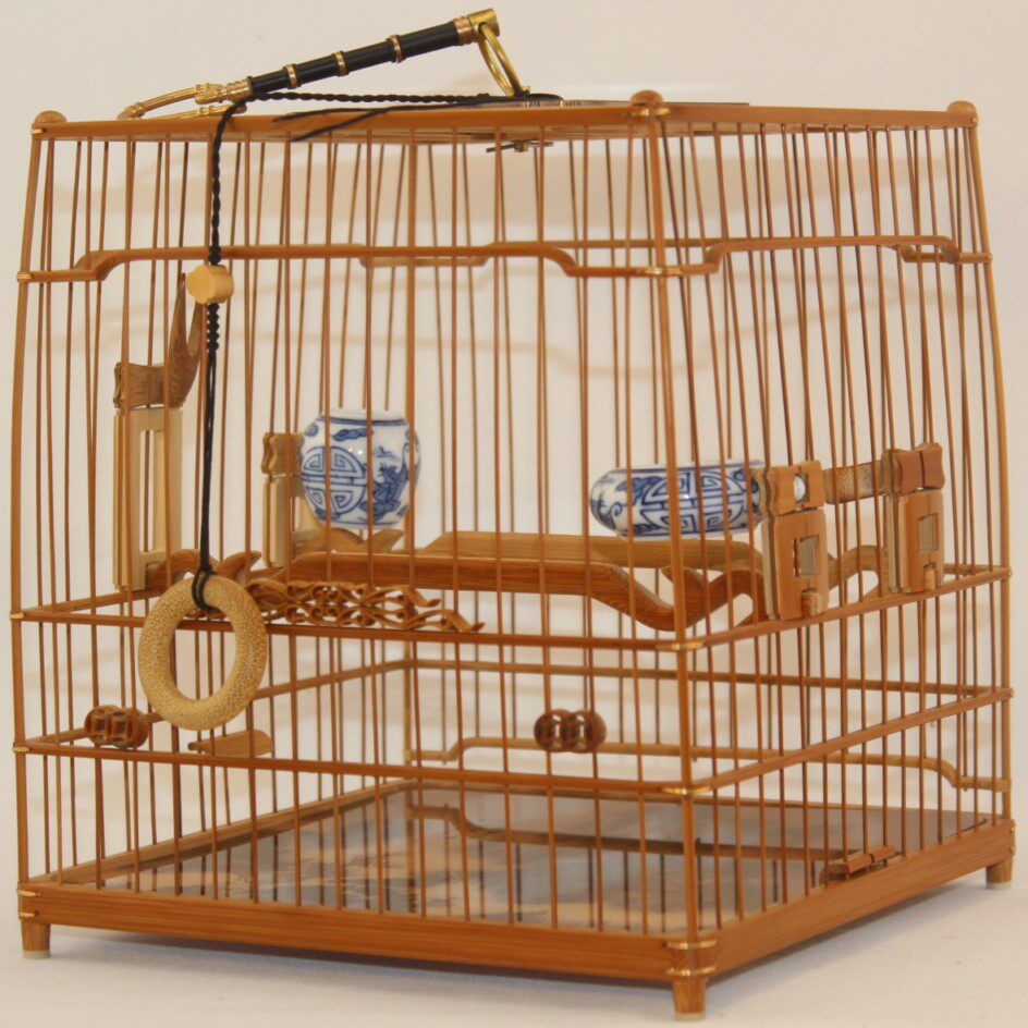 南京绣眼鸟笼小镶顶全留青绣眼板笼 券后650元包邮