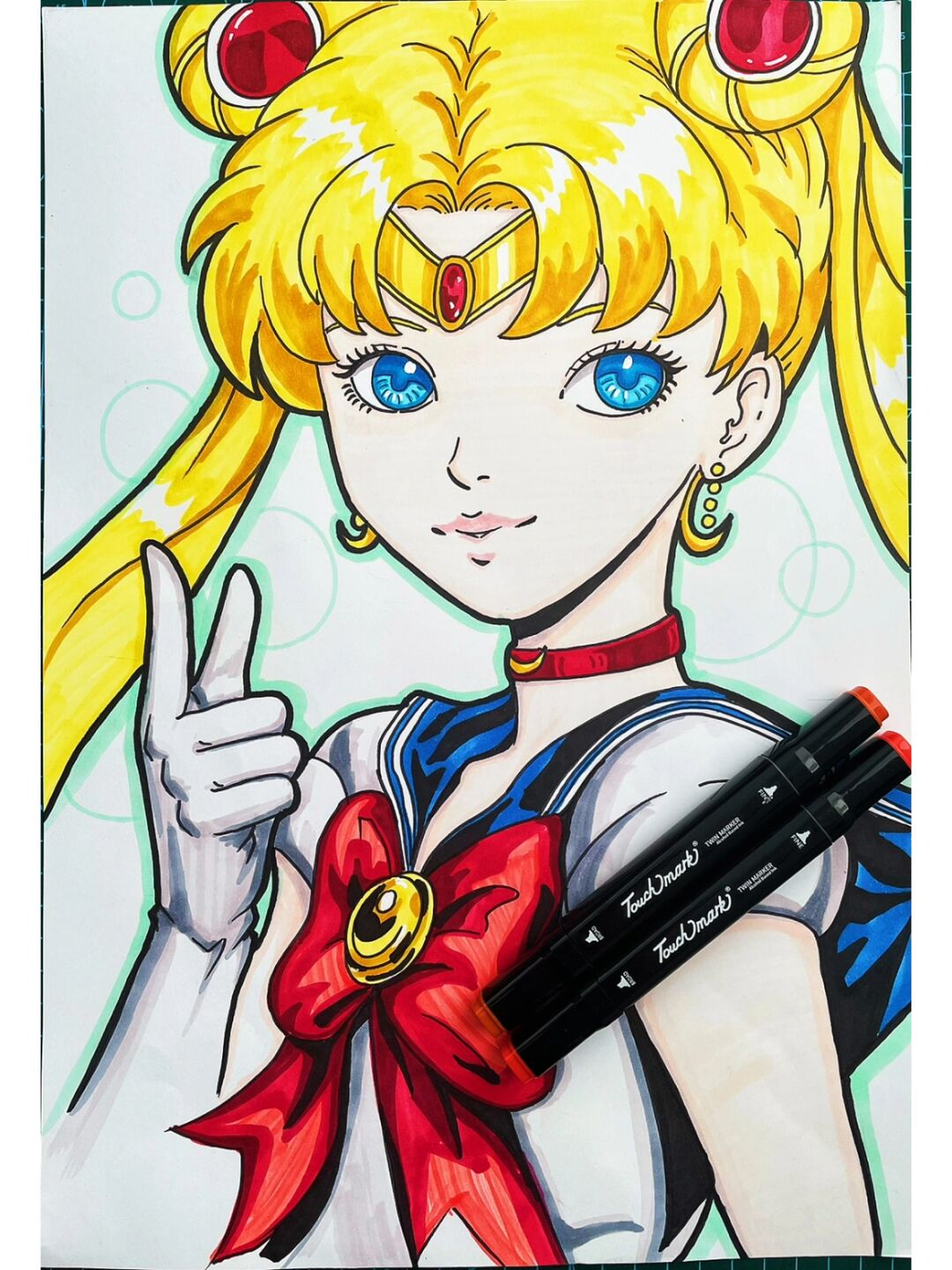 马克笔动漫水冰月 马克笔动漫 马克笔动漫人物,水冰月,美少女战士