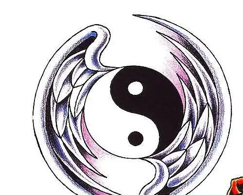 太极手稿鲤鱼黑灰太极鲤鱼黑灰纹身图案手稿tag标签:中国风八卦八卦图