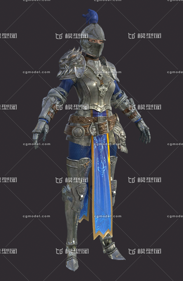 欧洲铠甲 皇家骑士 女骑士 女战士 女护卫 骑士铠甲 盔甲 骑士重甲