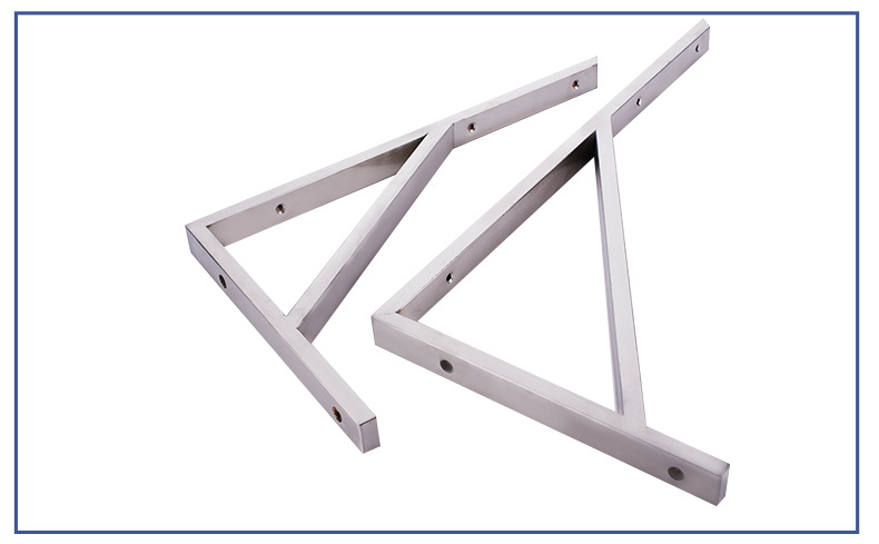 厂家直销不锈钢方管三角支架三角支撑架微波炉托架90度直角九比架