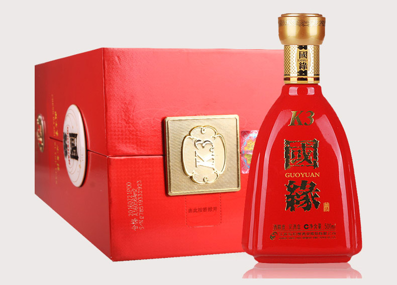 国产白酒 今世缘国缘系列 42度 国缘k3 柔雅型白酒 500ml 国缘k3_历史