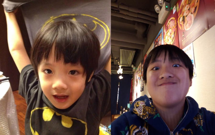 14岁kimi近照曝光,大饼脸塌鼻梁长相随叔叔,体重飙至 170斤! 小小志