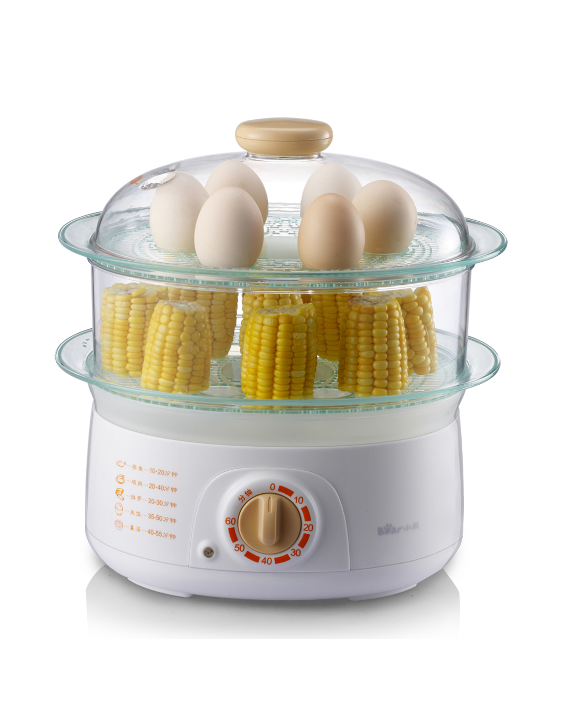 小熊电器5l双层旋钮60分钟定时电蒸锅dzg-303_唯品会