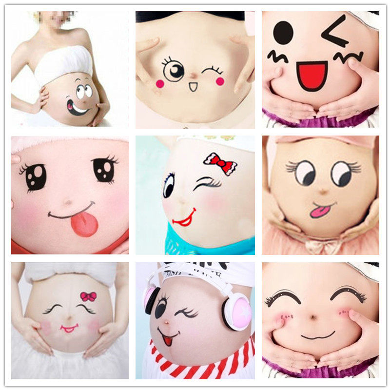 儿童摄影服装主题孕妇装拍照肚贴 写真服装 大肚皮贴画 肚皮贴画